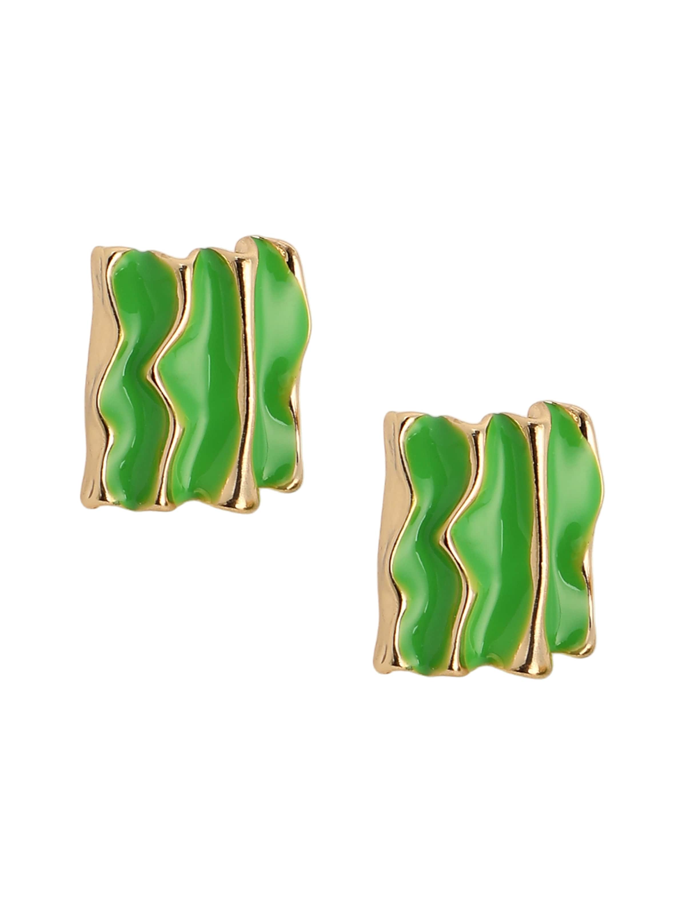 SOHI Náušnice - Zelená: predná strana