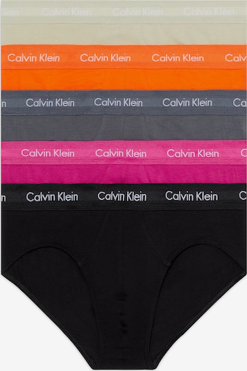 Calvin Klein Underwear Slip en gris / orange / rose / noir, Vue avec produit
