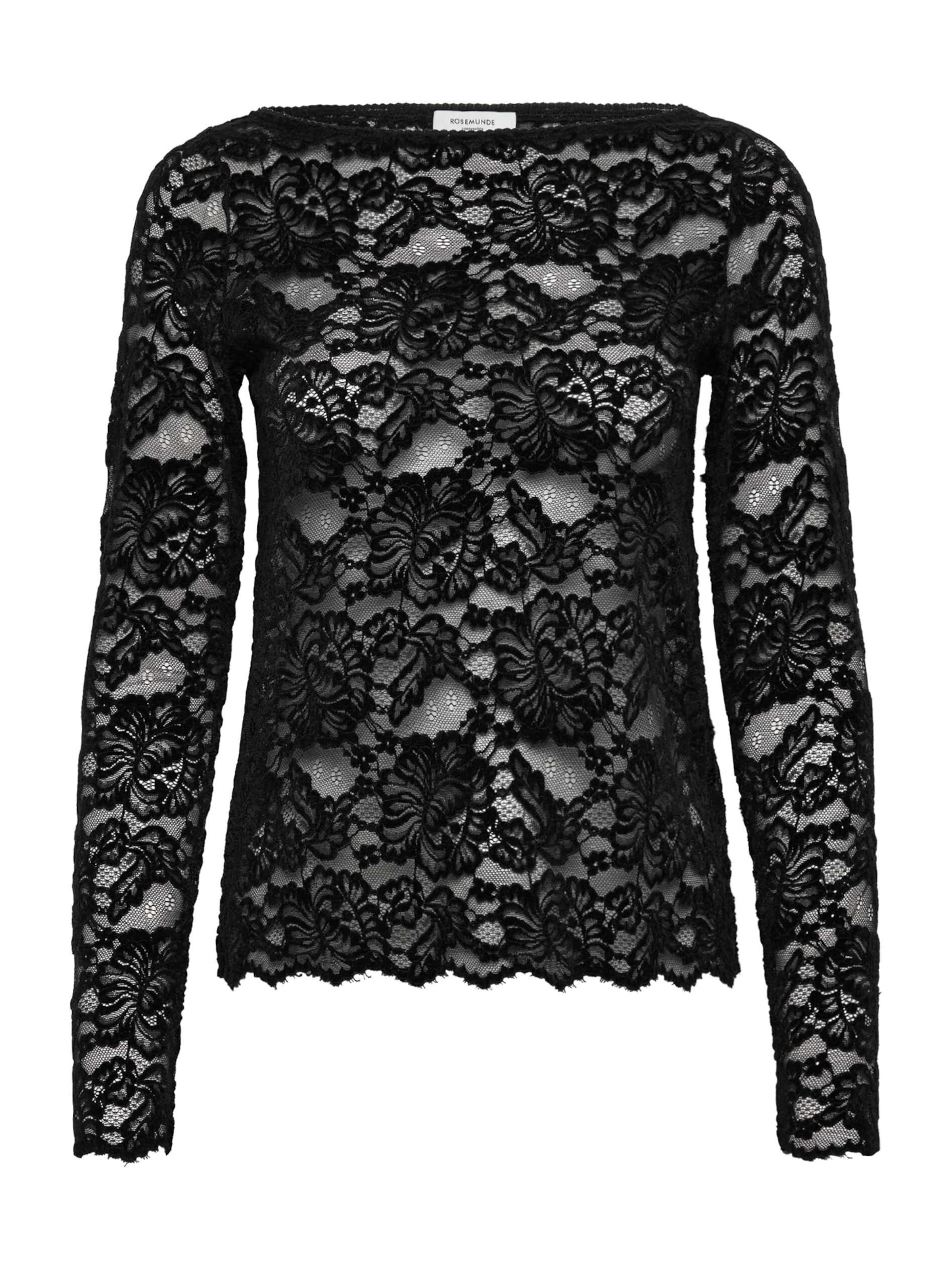 rosemunde Тениска 'Dania' в черно: отпред