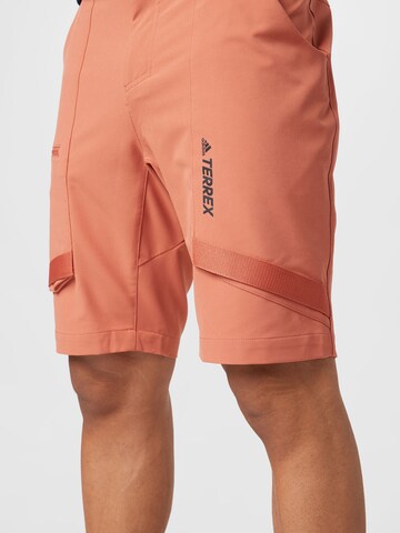 ADIDAS TERREX - regular Pantalón de montaña 'Zupahike' en marrón