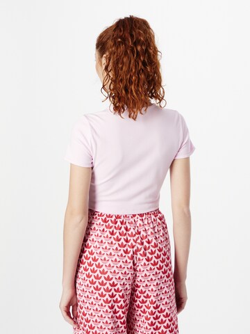 ADIDAS ORIGINALS Shirt 'Essentials Rib' in Purple