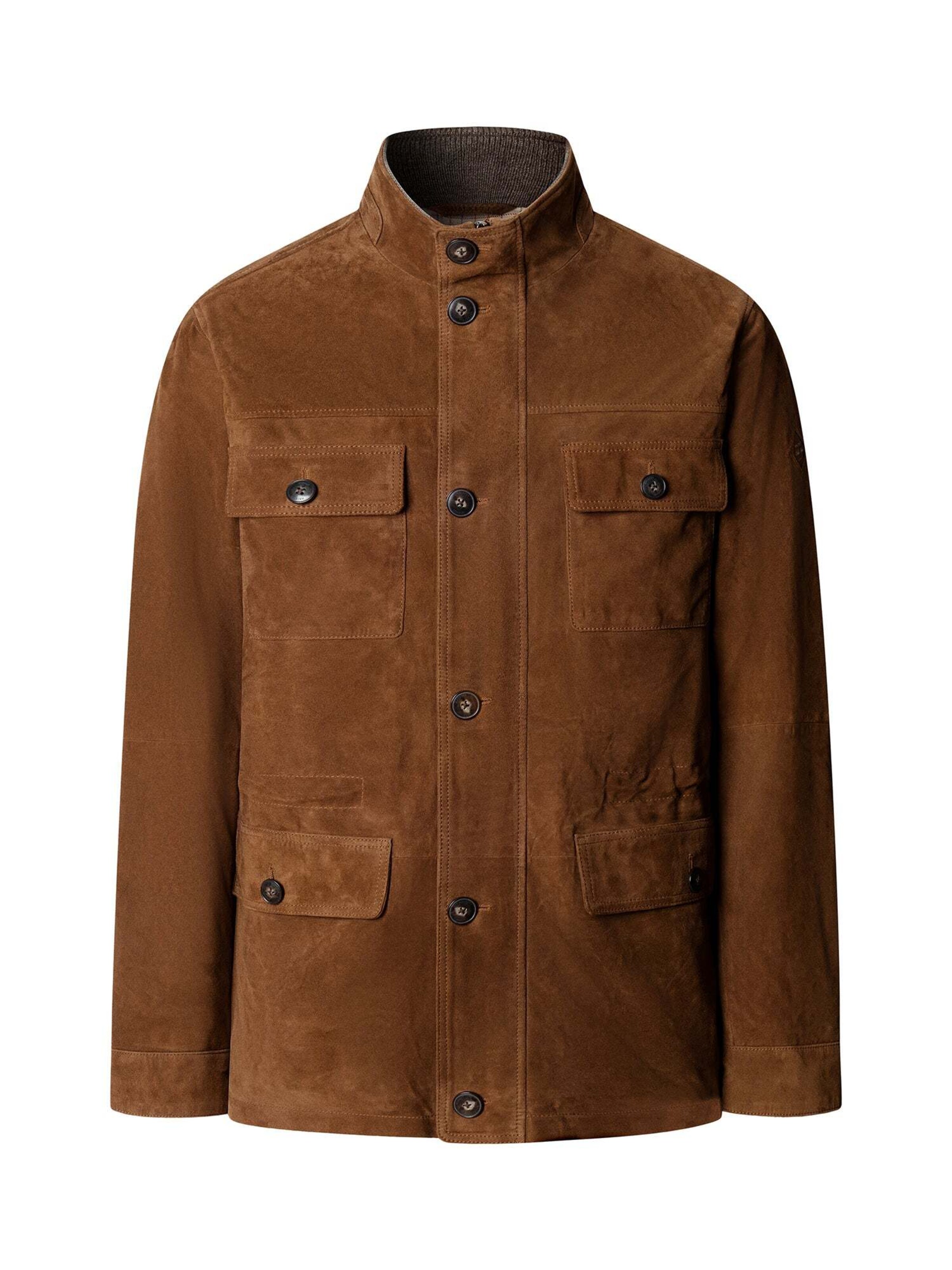 Hackett London Between-season jacket in Brown: front