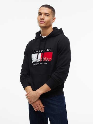 TOMMY HILFIGER Mikina - Čierna: predná strana