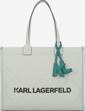 Cabas 'Skuare' Karl Lagerfeld en blanc : devant