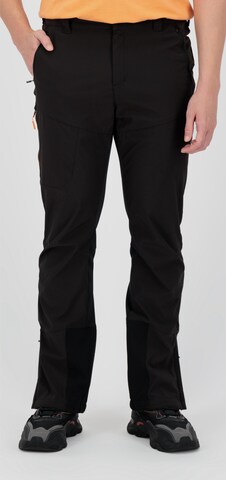 KILLTEC Slim fit Weatherproof pants 'KOW 48' in Brown: front