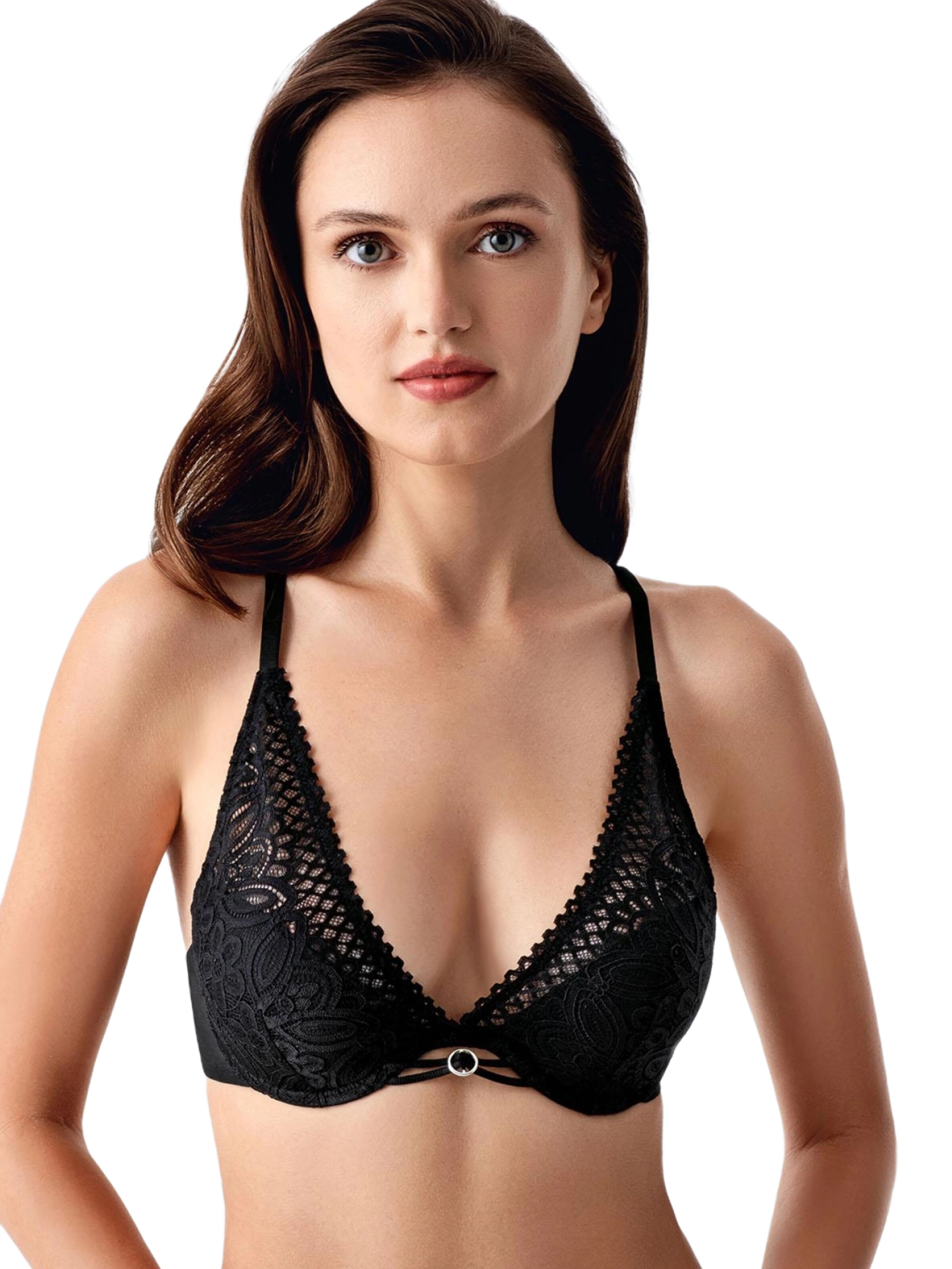 Triangle Soutien-gorge C&City en noir : devant