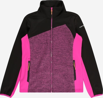 ICEPEAK Athletic Fleece Jacket 'KORBACH' in Pink: front