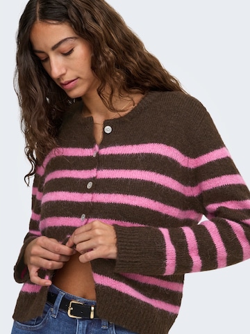Cardigan 'ONLMAGGIE' ONLY en marron