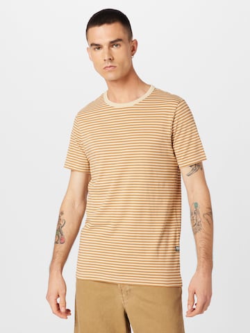 Tricou de la G-Star RAW pe bej: față