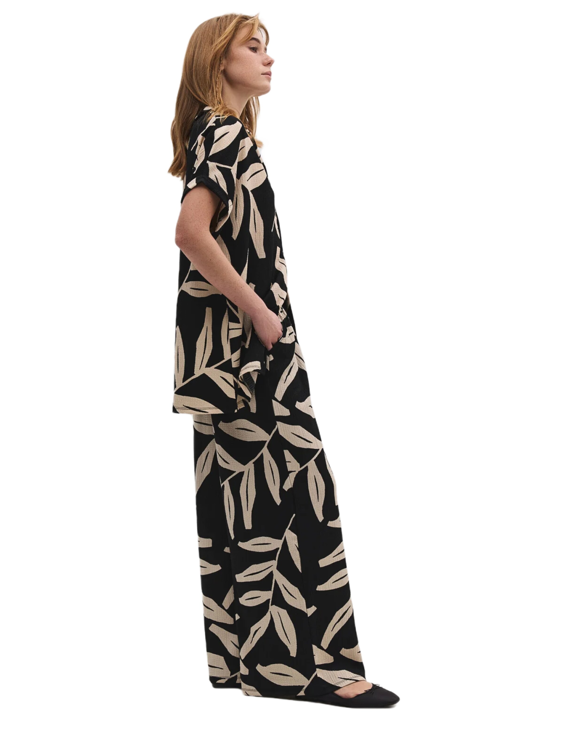 Wide Leg Pantalon No Matter What en noir