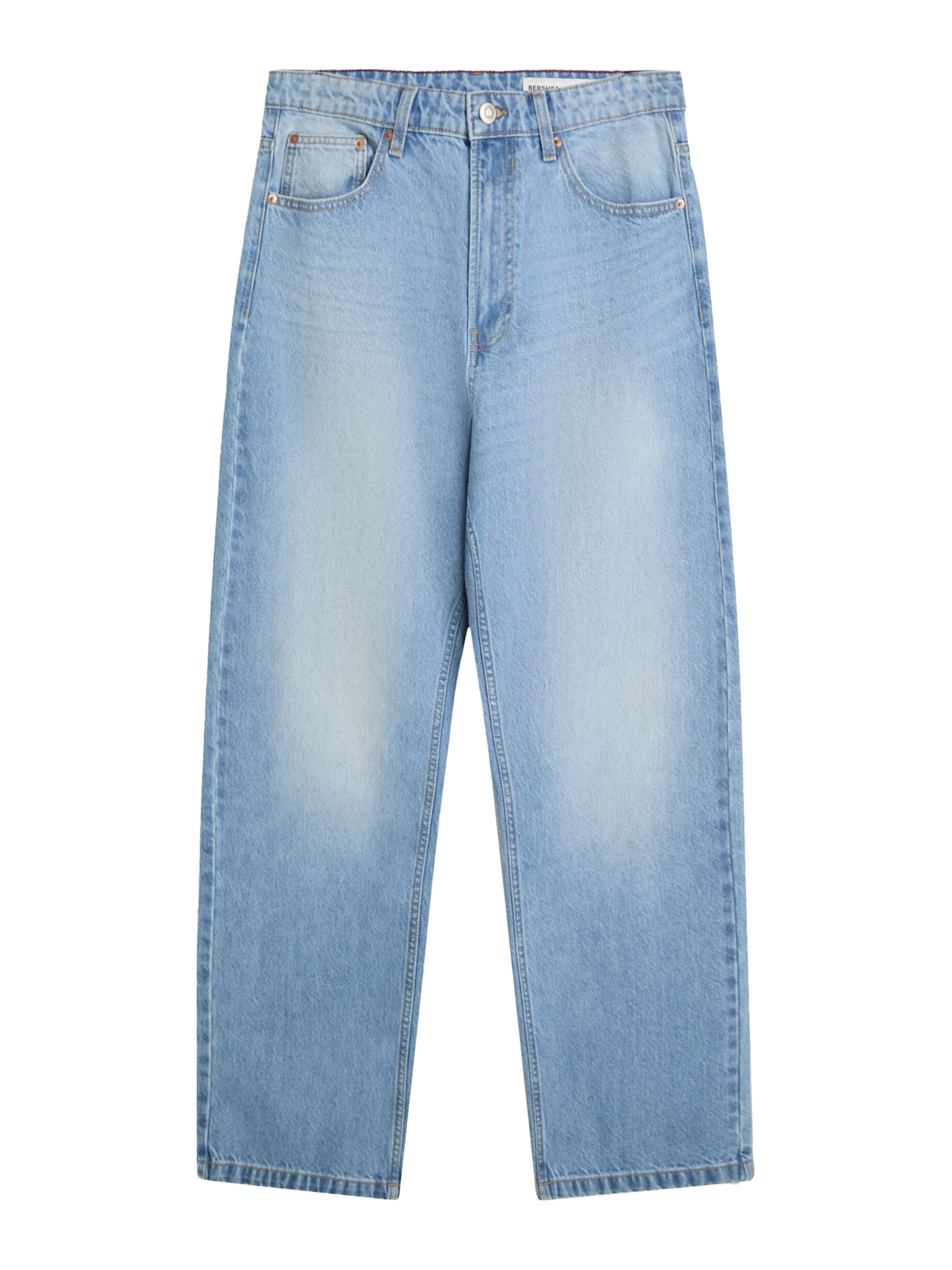Bershka Luźne Jeansy w kolorze niebieski: przód