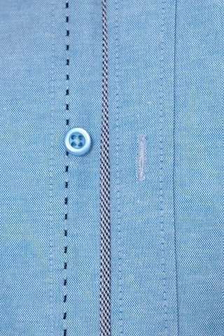 DENIM CULTURE Regular fit Button Up Shirt 'Aubrey' in Blue