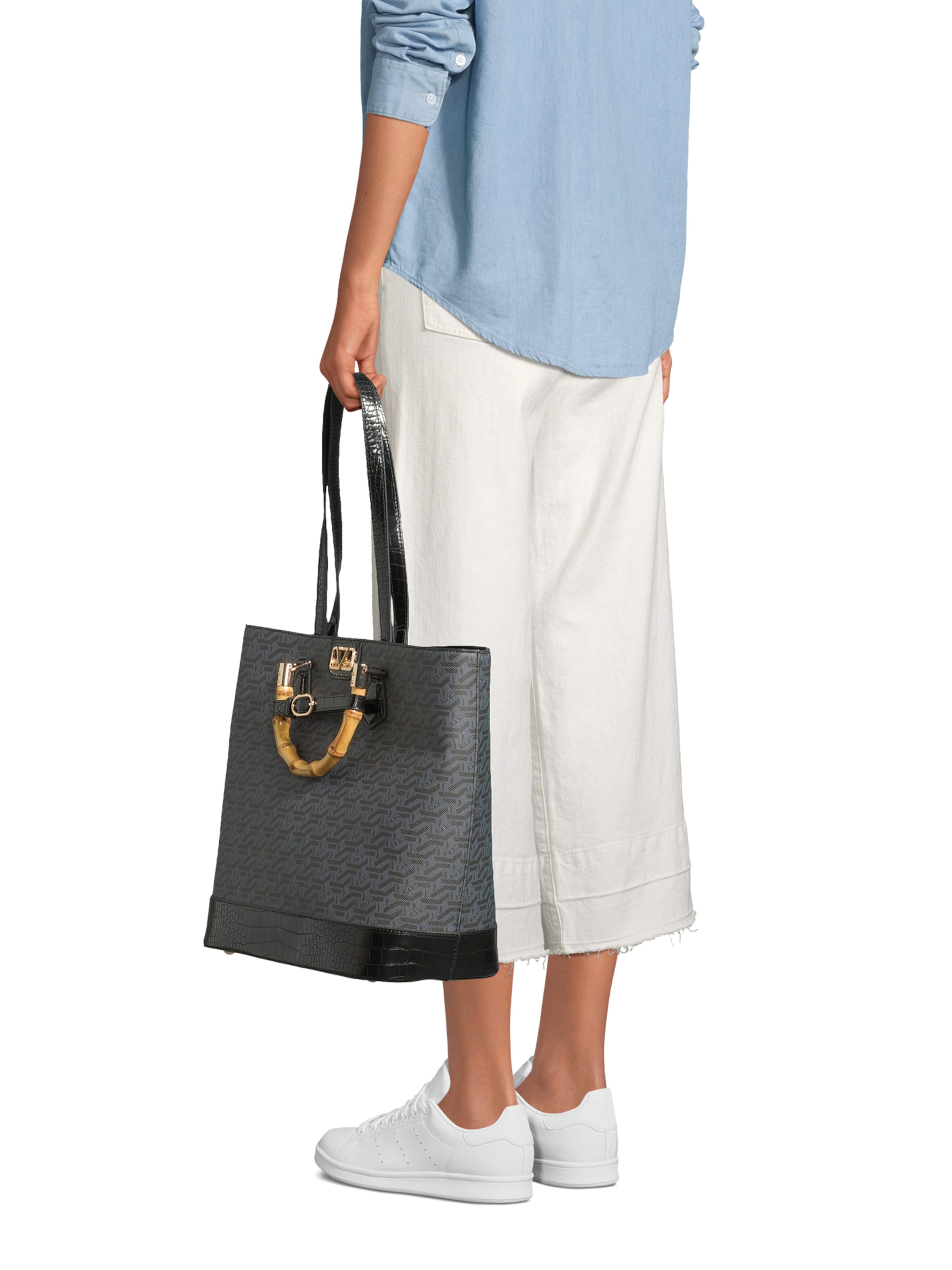 19V69 ITALIA "Чанта тип ""Shopper""" 'Reiko' в сиво