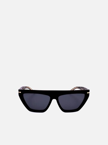 HUGO BOSS Sunglasses 'Hugo Boss BOSS 1609/S Havana pattern 58/15/145 Women Sunglasses' in Black: front