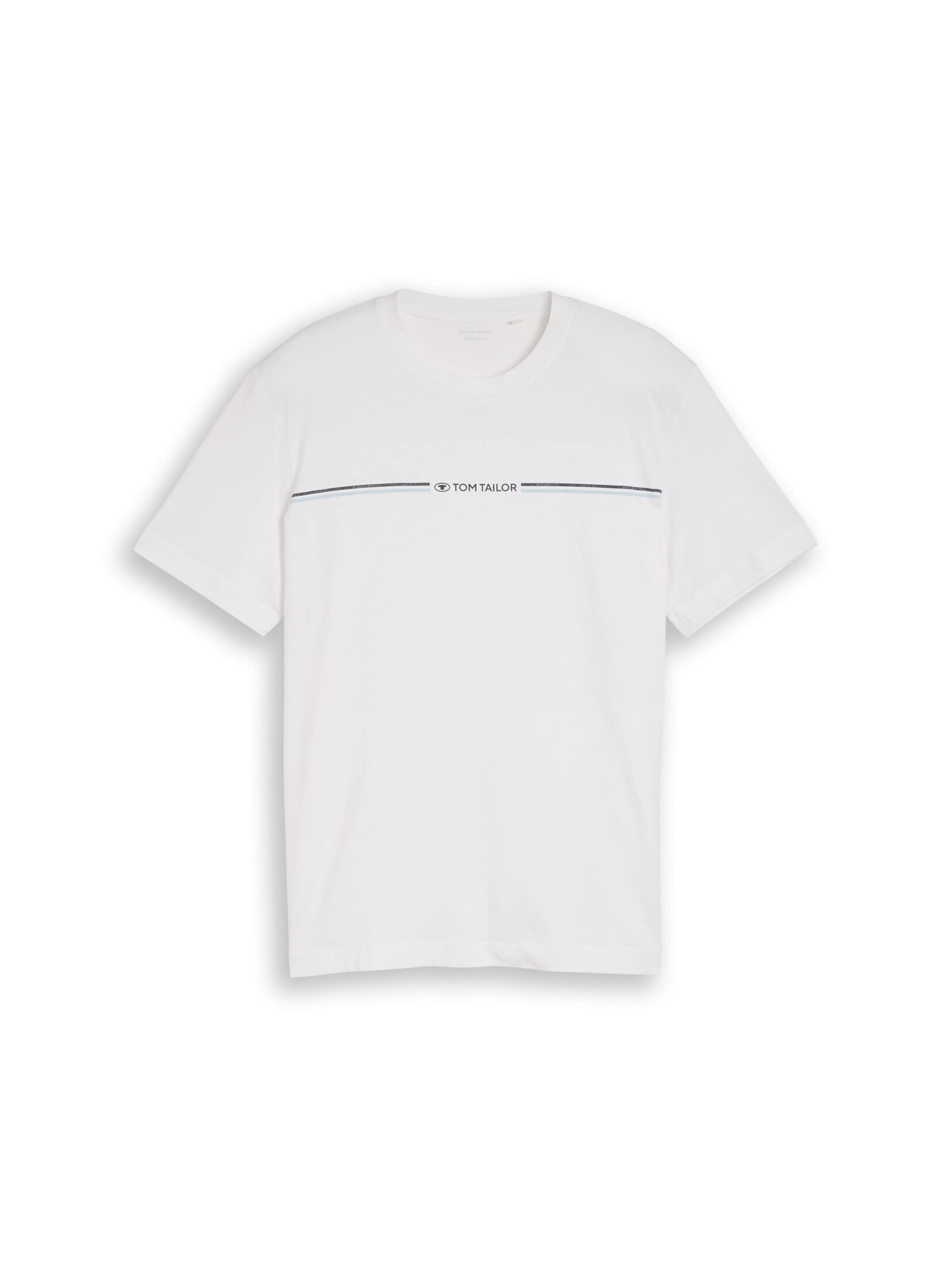 TOM TAILOR T-Shirt in Weiß: Vorderseite