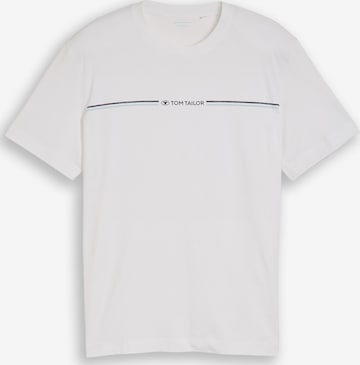 TOM TAILOR T-Shirt in Weiß: Vorderseite