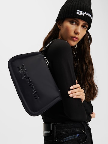 Borsa a spalla di KARL LAGERFELD JEANS in nero: frontale