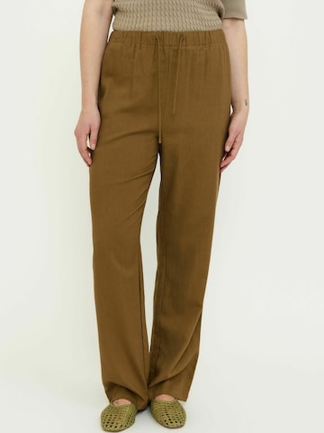 Soft Rebels Szabványos Nadrág ' SRYindi ' - barna: elől