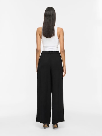 Wide Leg Pantalon 'VISURASHIL' VILA en noir