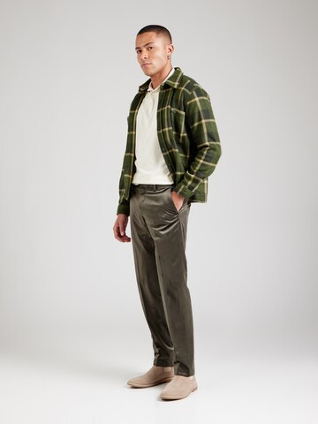 Coupe slim Pantalon à plis Jack & Jones Premium en vert