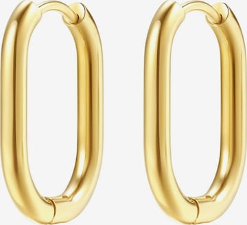 Hey Happiness Ohrringe 'Ellipse' in Gold: Vorderseite