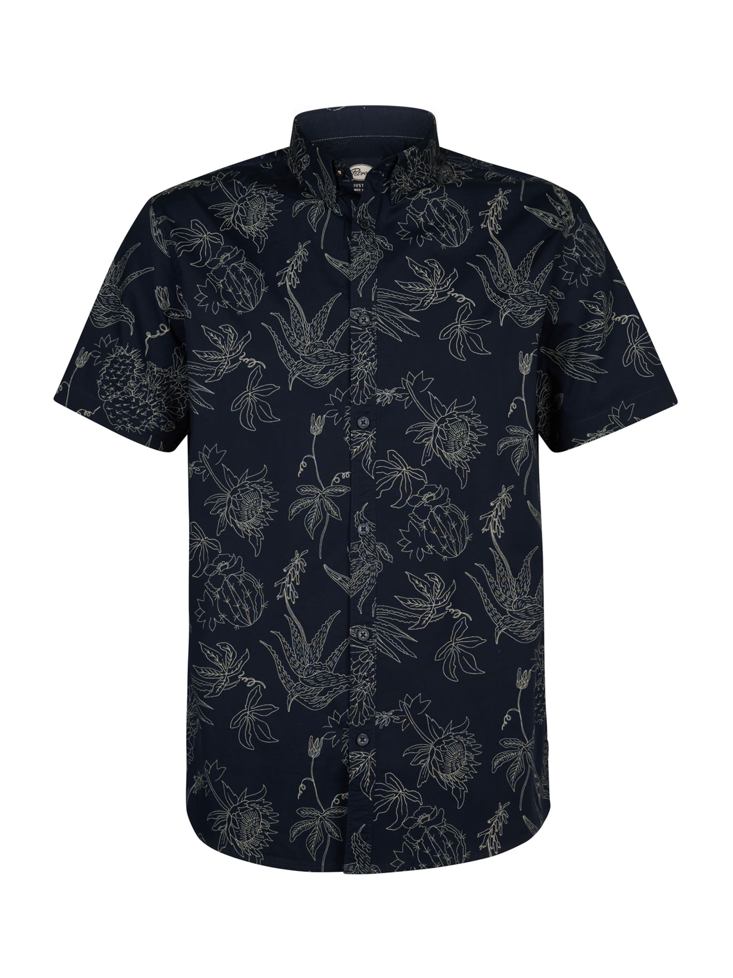 Chemise Petrol Industries en bleu : devant