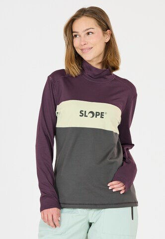 SLOPE Midlayer 'Norvyn' in Grau: Vorderseite