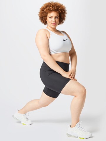 Nike Sportswear regular Sports-BH 'Swoosh' i hvid