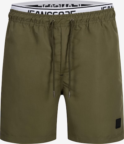 INDICODE JEANS Shorts de bain 'Solomon' en kaki, Vue avec produit