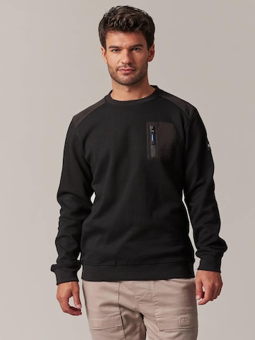 Sweat-shirt 'Meteor' Deeluxe en noir : devant