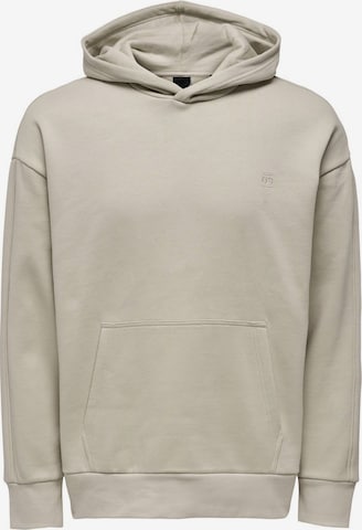 Only & Sons Slim fit Sweatshirt 'Dan' in Grey: front