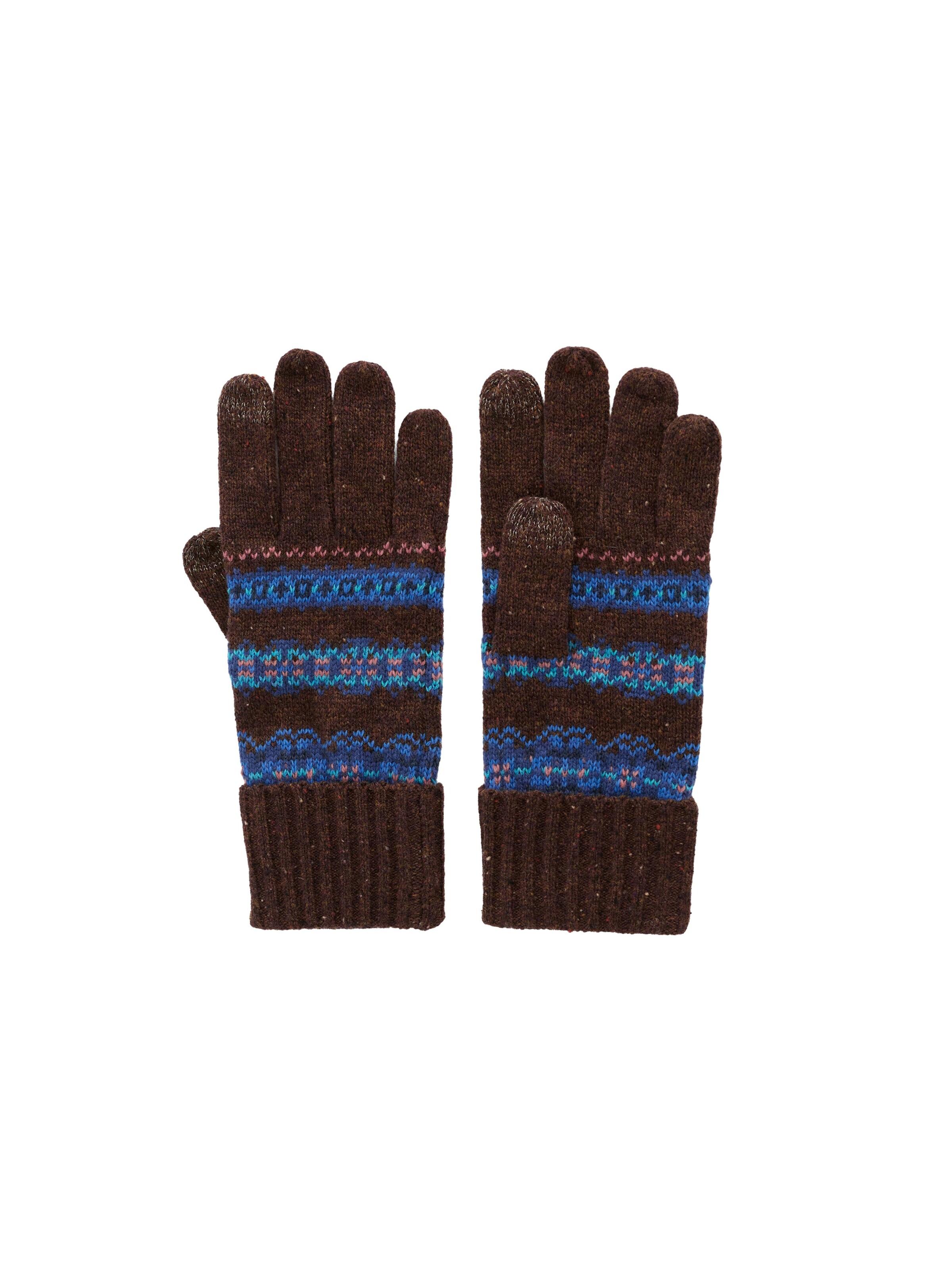 Seasalt Cornwall Vingerhandschoenen 'Very Clever' in Blauw: voorkant