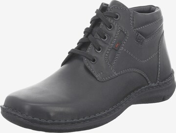 JOSEF SEIBEL Lace-Up Boots 'ANVERS' in Black: front