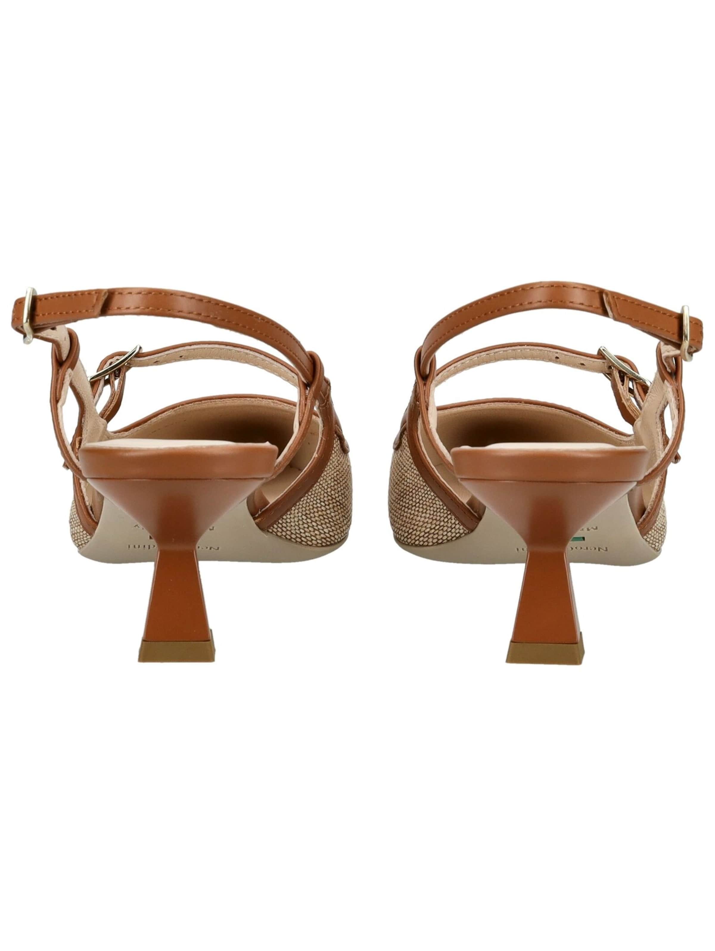 Décolleté sling di Nero Giardini in marrone