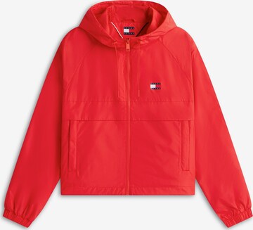 Tommy Jeans Φθινοπωρινό και ανοιξιάτικο μπουφάν 'ESSENTIAL' σε κόκκινο: μπροστά