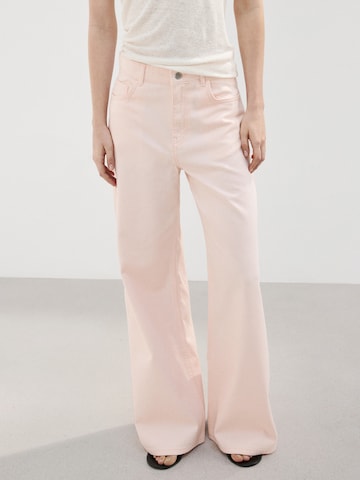 MANGO Wide Leg Jeans 'Belle' i pink: forside