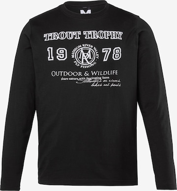Men Plus Shirt in Schwarz: Vorderseite