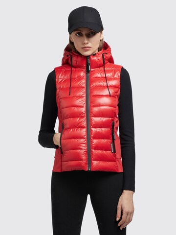 khujo Vest 'Fabia' in Red: front