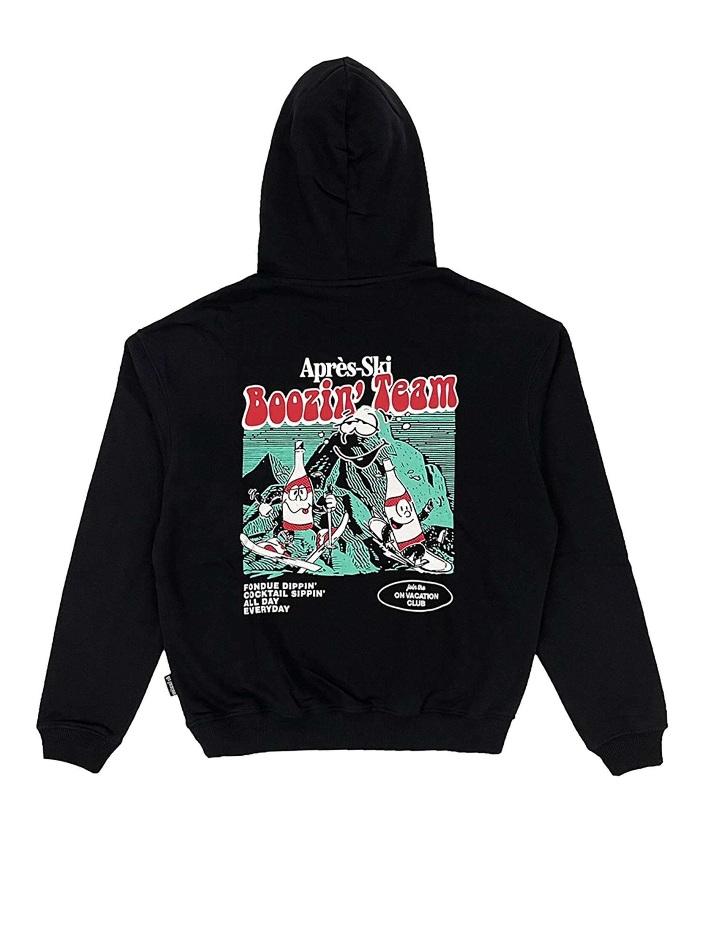 On Vacation Sweatshirt 'Apres Ski' in Black