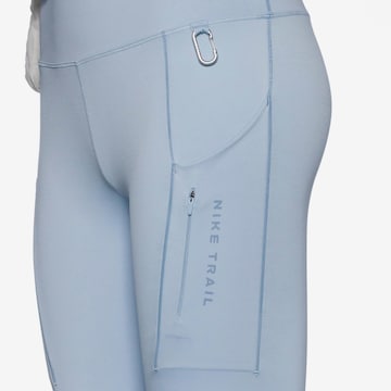 NIKE Skinny Workout Pants 'DF GO' in Blue