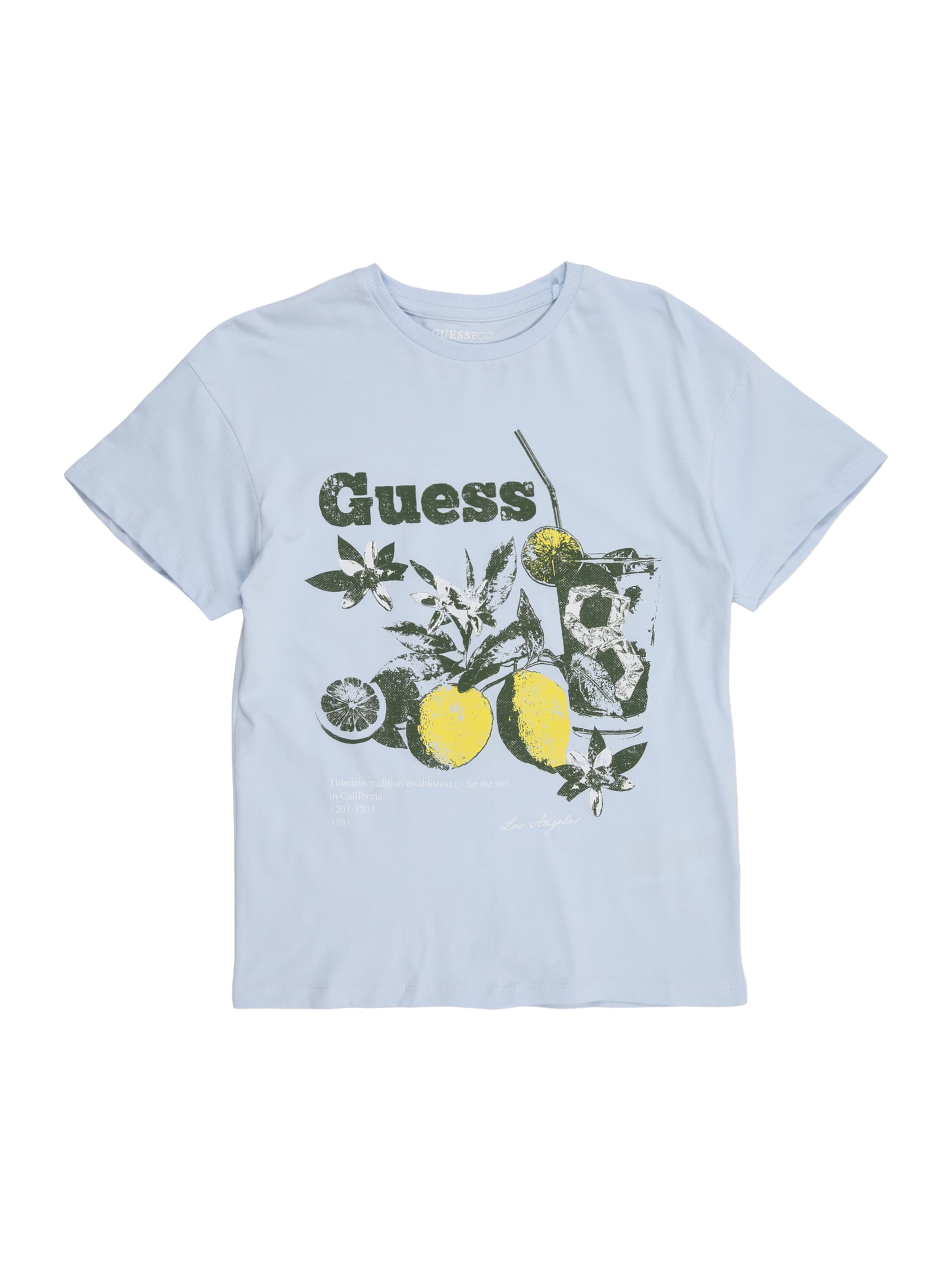 GUESS Koszulka w kolorze niebieski: przód