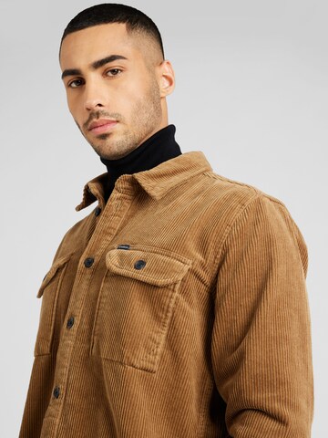 GARCIA Regular fit Button Up Shirt in Brown