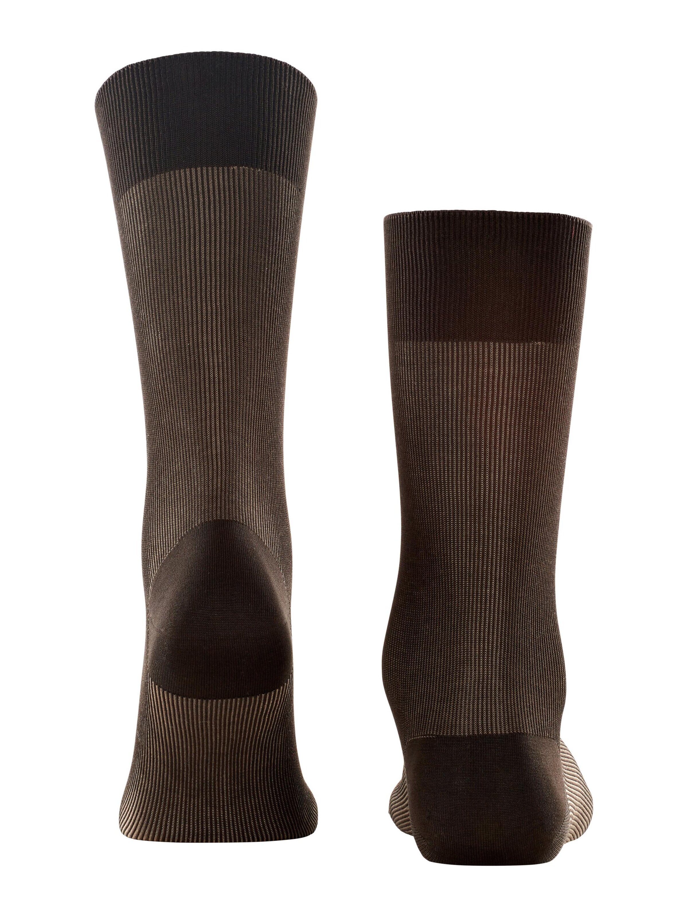 FALKE Socks 'Fine Shadow' in Brown
