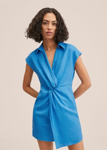 MANGO Skjortklänning 'Jero' i blå: framsida