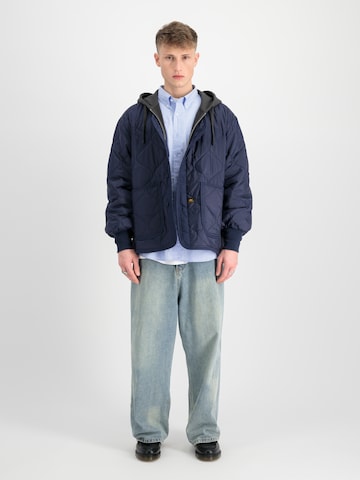 ALPHA INDUSTRIES Strickjacke in Blau