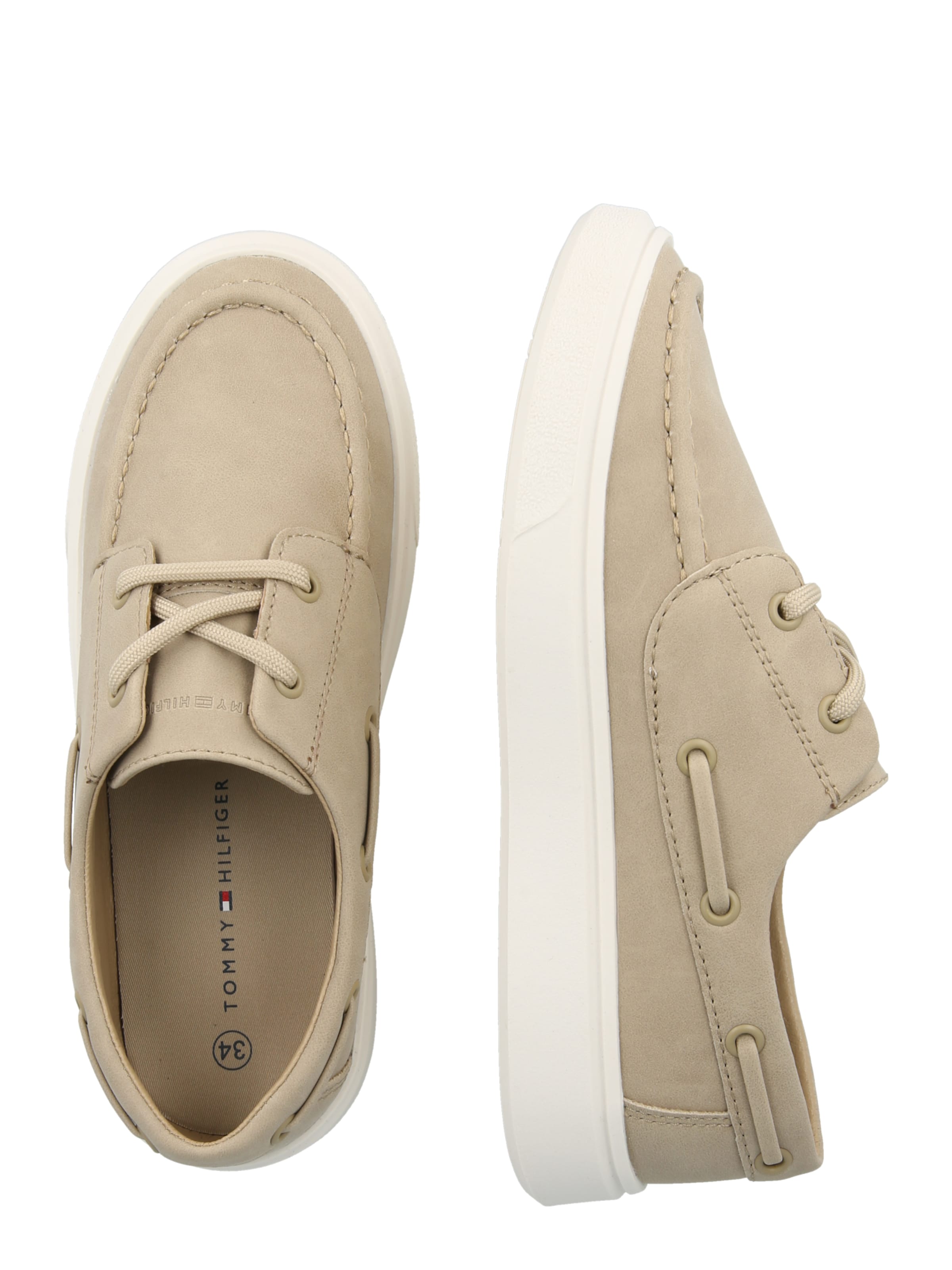 TOMMY HILFIGER Lage schoen 'COOPER' in Beige