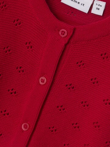 NAME IT Knit cardigan 'NBFFie' in Red