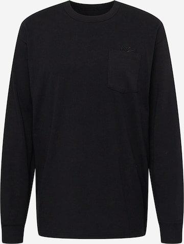 Nike Sportswear Shirt in Zwart: voorkant