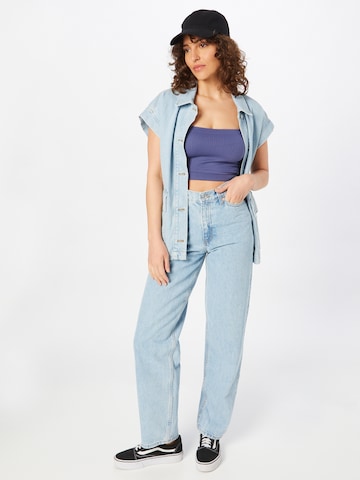 WEEKDAY Wide leg Jeans 'Rail' in Blauw