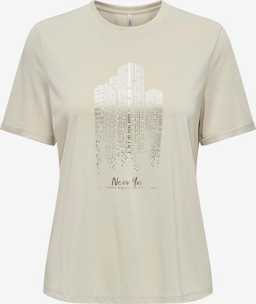ONLY Shirt 'FREE LIFE' in Beige: front